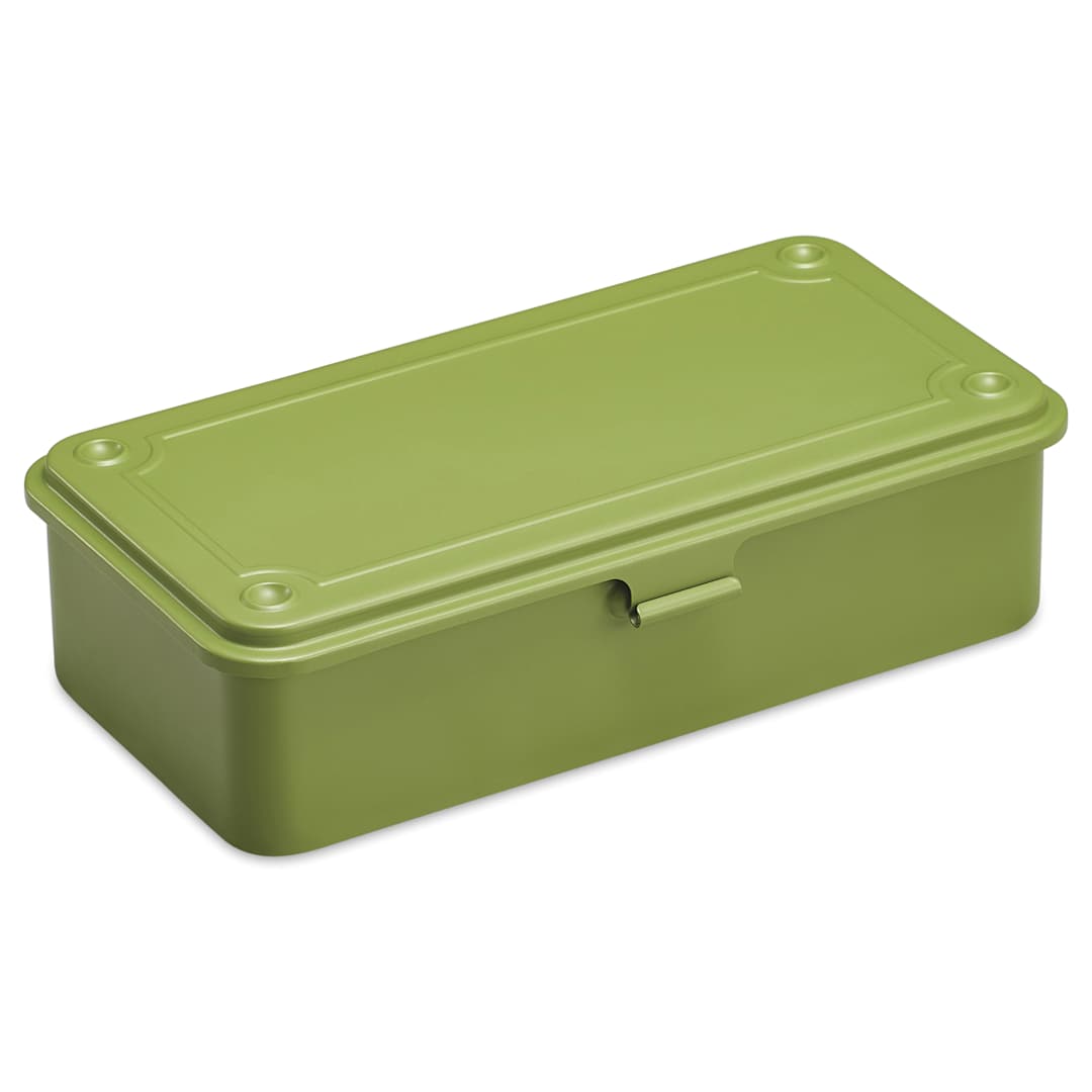 Open in modal - Toyo Stackable Storage Box T-190 - Japanese Tea Green, 8" x 4" x 2"