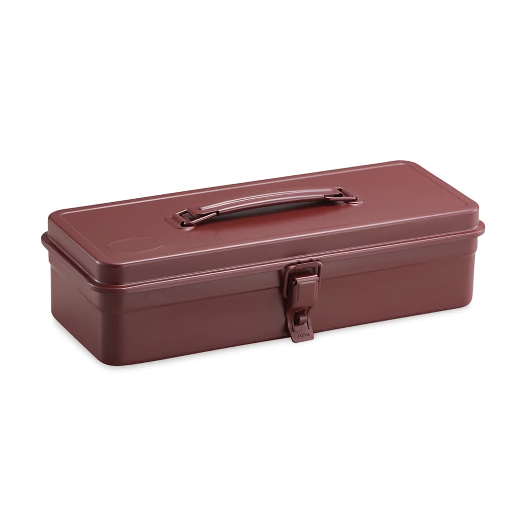 Open in modal - Toyo Trunk Shape T-320 Toolbox - Antique Brown, 12.5" x 4.9" x 3.3"