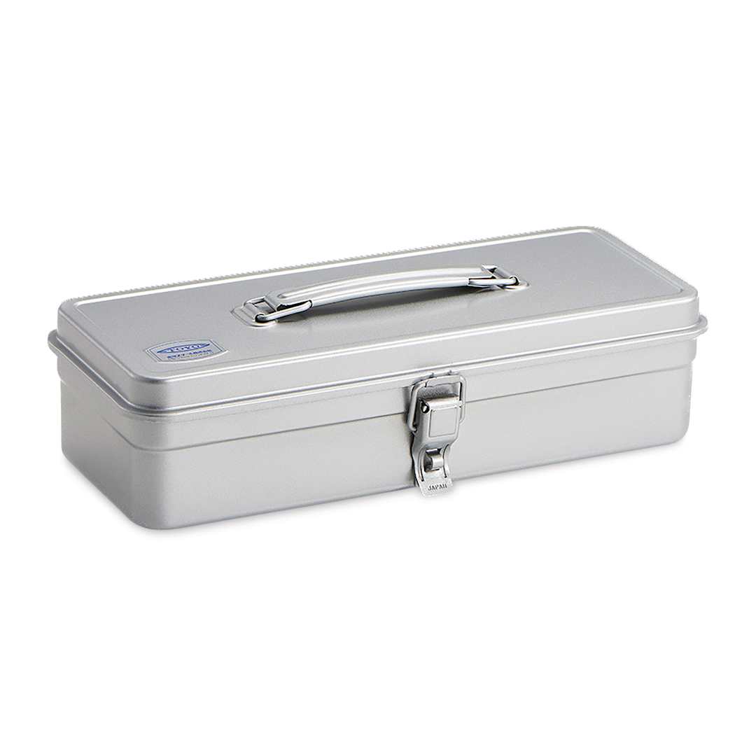 Open in modal - Toyo Trunk Shape T-320 Toolbox - Silver, 12.5" x 4.9" x 3.3"