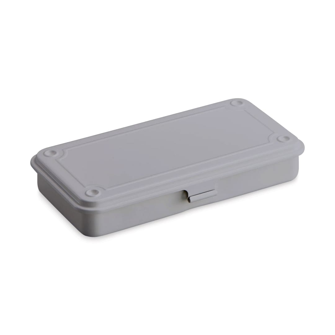 Open in modal - Toyo Stackable Storage Box T-192 - Silver, 8" x 4" x 1.14"