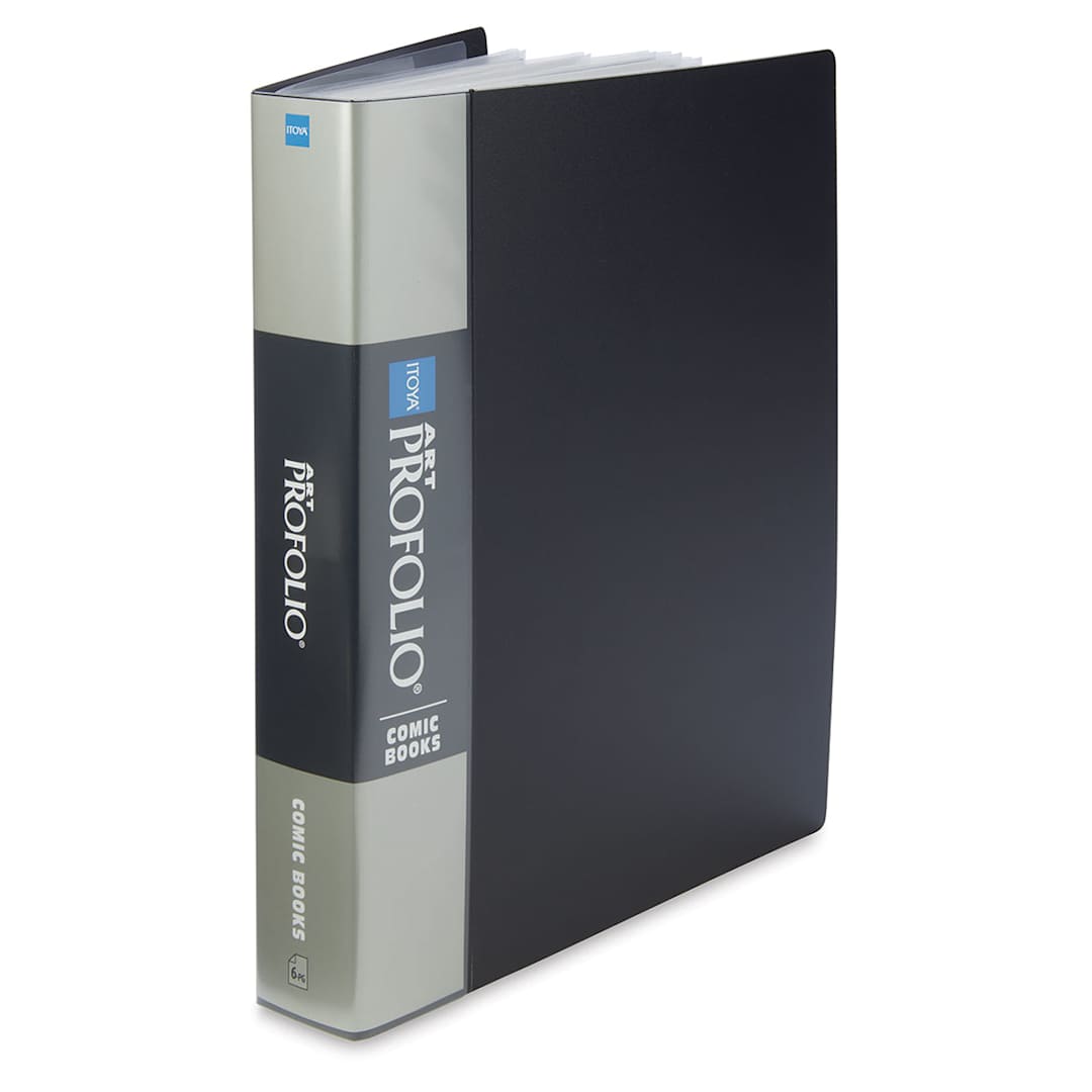 Open in modal - Itoya Comic Book Art Profolio - Angled view of upright Profolio