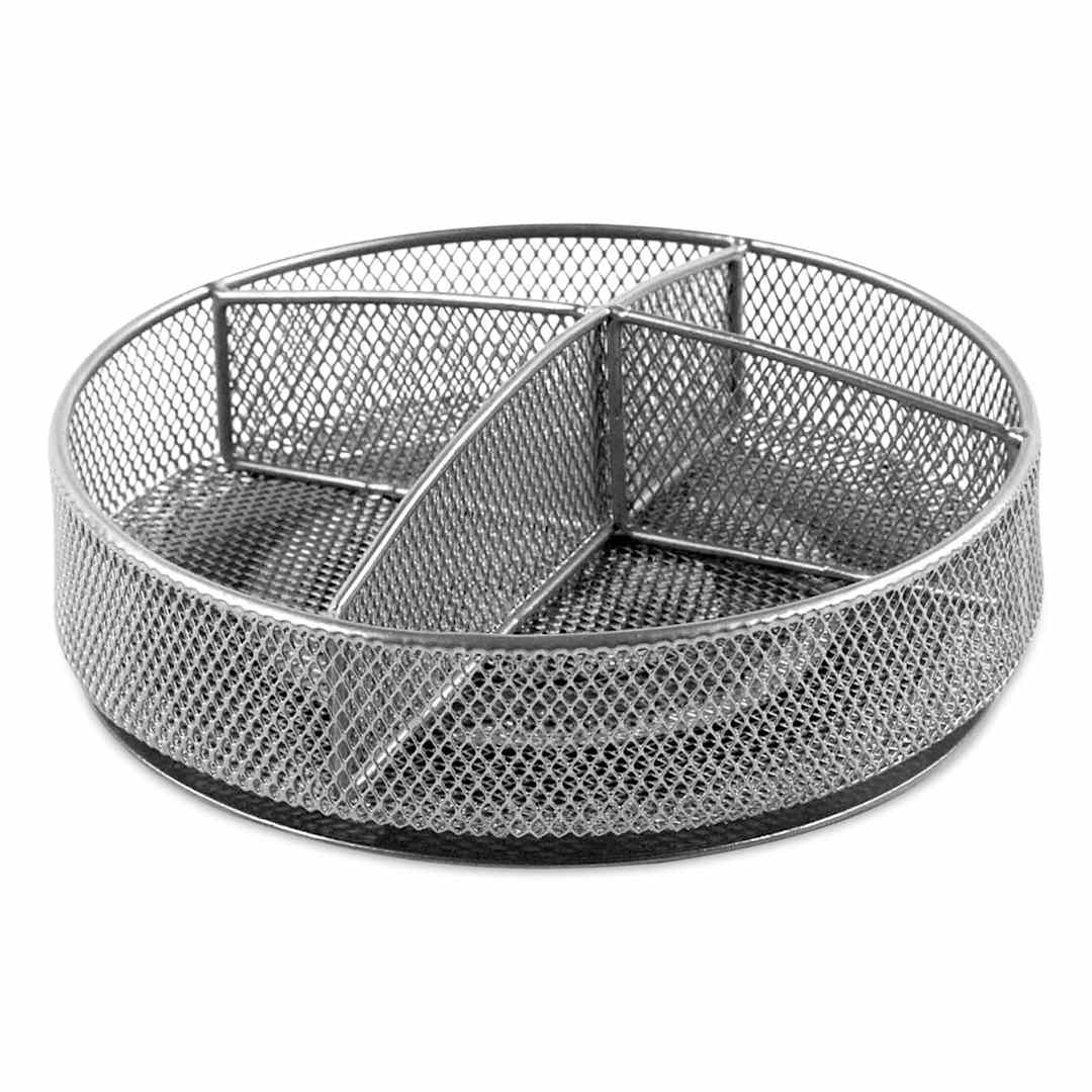 Open in modal - Design Ideas MeshWorks Spinner Tray angled view
