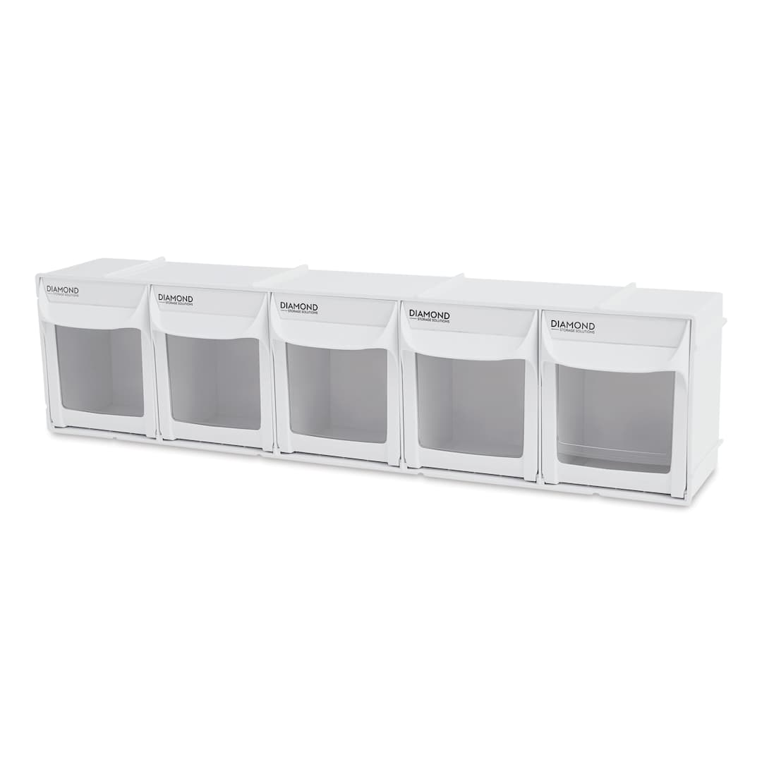 Open in modal - Diamond Storage Solutions - 5 Tip Out Bins, Full Width