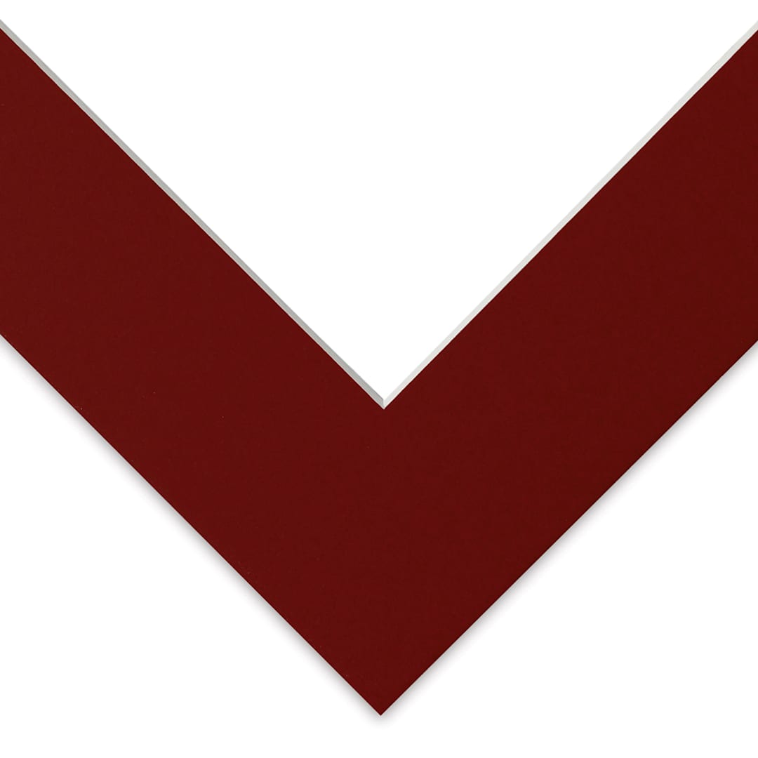 Open in modal - Blick Pre-Cut Mat - Maroon, 8" x 10" (4-1/2" x 6-1/2" Opening)