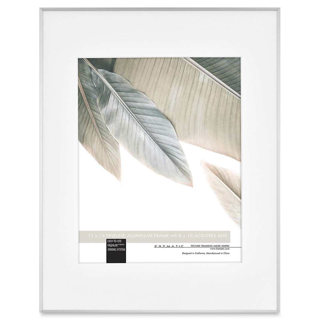 Open in modal - MCS Framatic Fineline II Frame - Silver, 11" x 14"