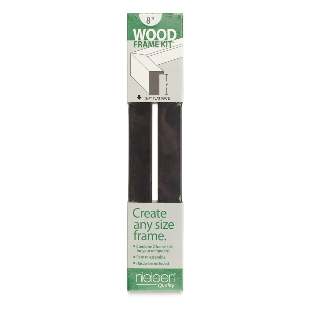 Open in modal - Nielsen Bainbridge Ayous Wood Frame Kits - Front view of 2 pc Black Kit
