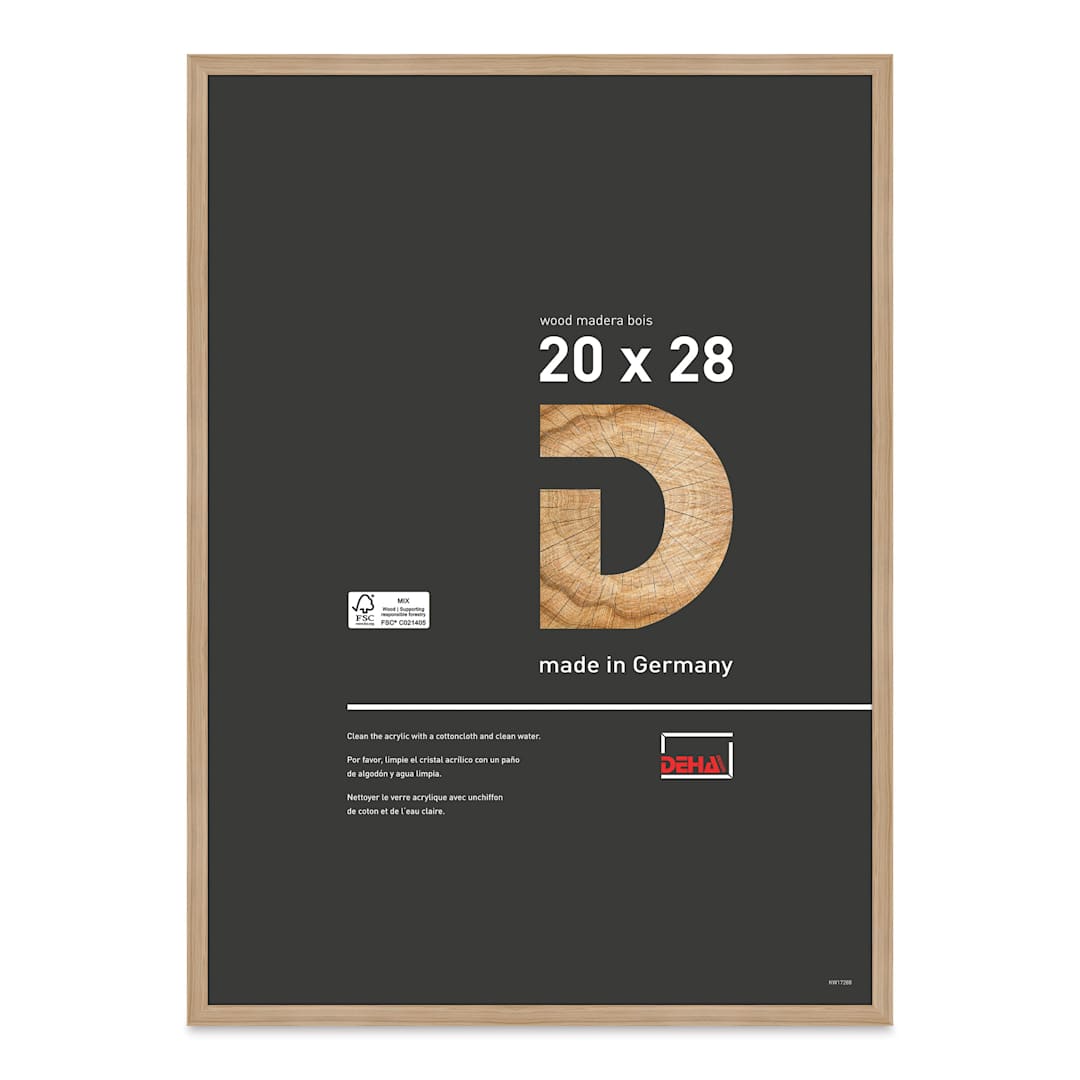 Open in modal - Deha Design Fontana Wood Frame - Natural Oak, 20" x 28"