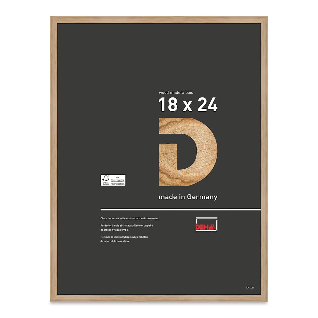 Open in modal - Deha Design Fontana Wood Frame - Natural Oak, 18" x 24"