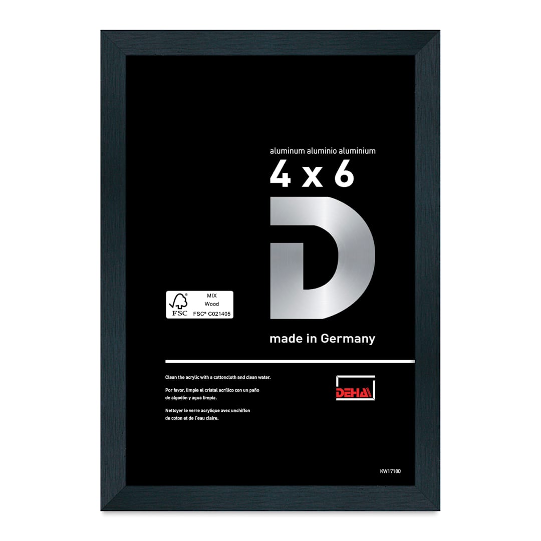 Open in modal - Deha Design Tribeca Frame - Black, 4" x 6" Easel Back