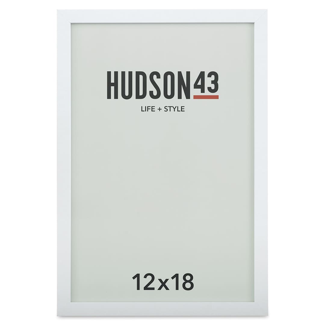 Open in modal - Hudson 43 Gallery Frame - White, 12" x 18" (Front of frame)