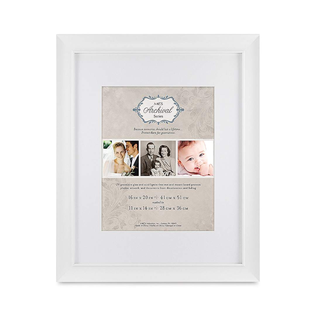 Open in modal - MCS Archival Series Frames - Front of White 16 x 20 inch Frame