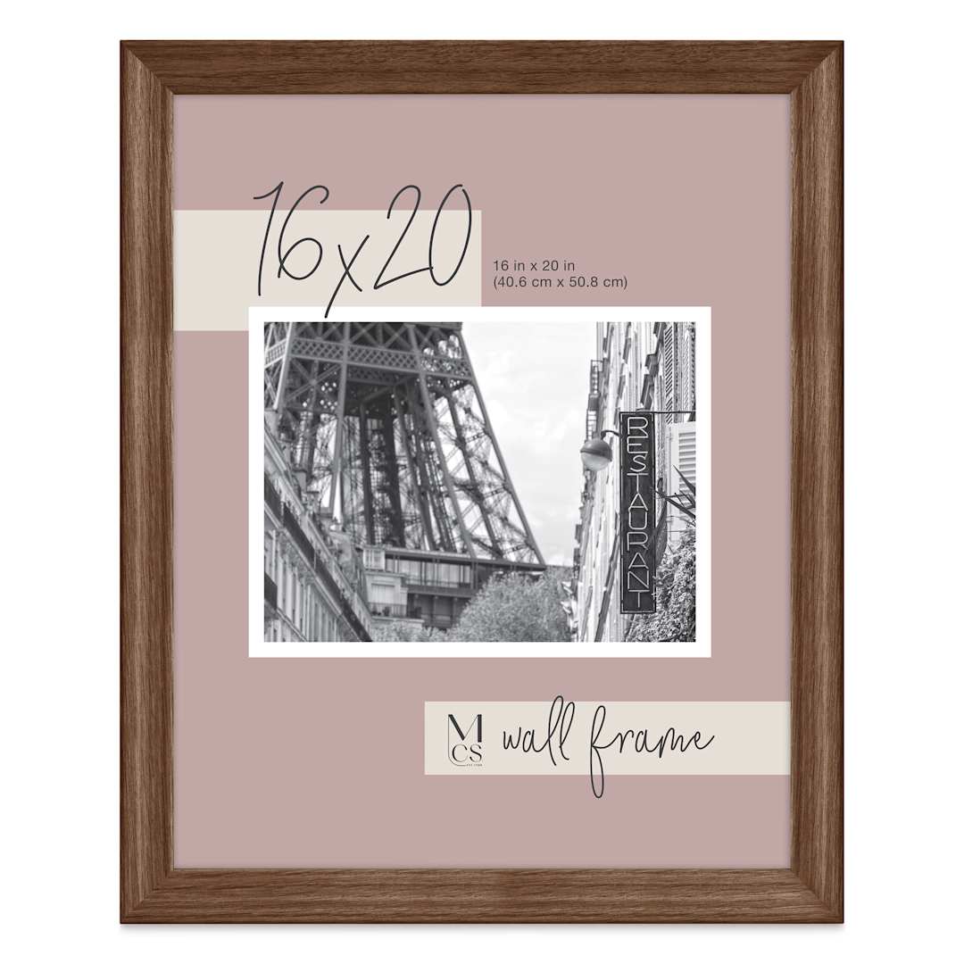 Open in modal - MCS Classic Edge Frame - 16" x 20" Walnut