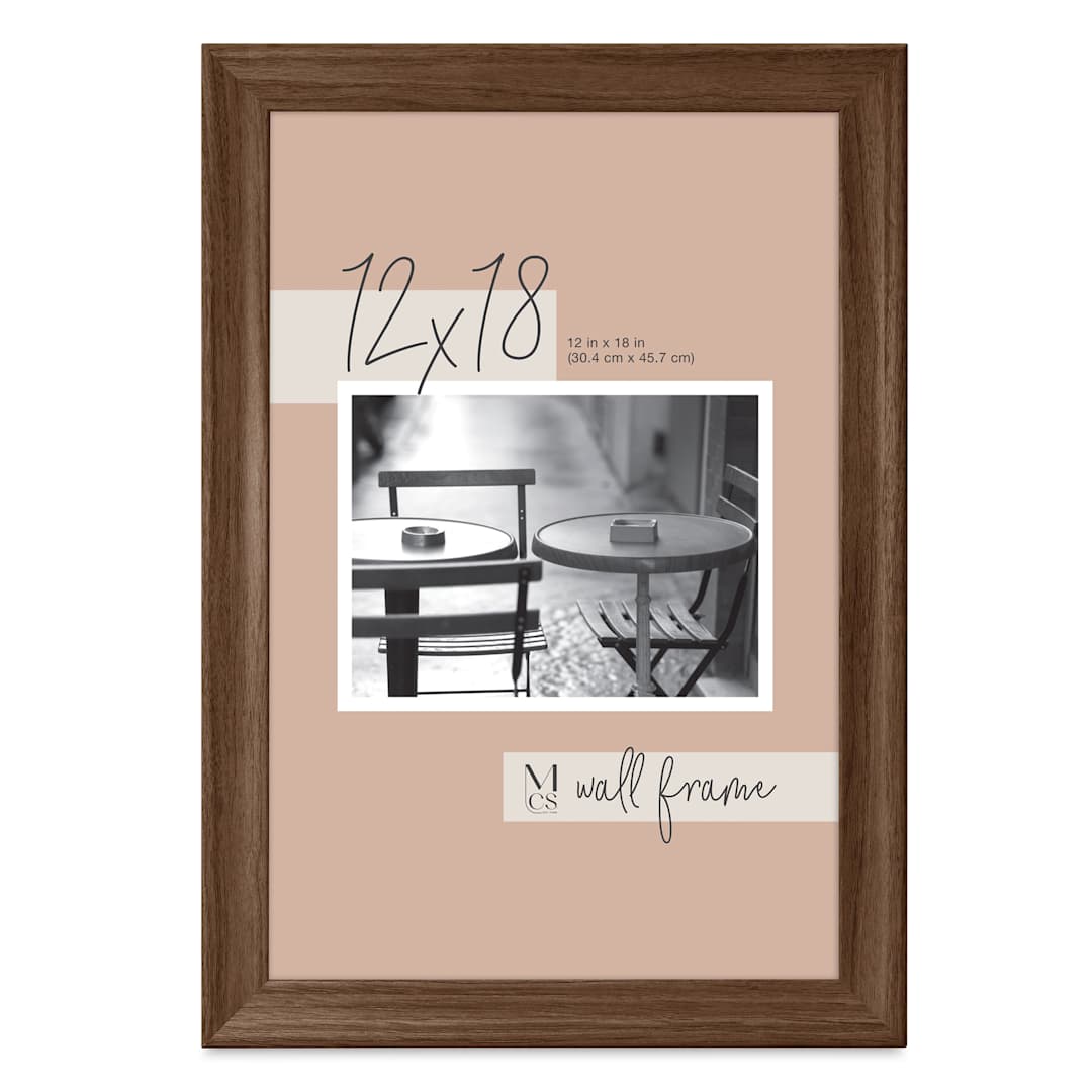 Open in modal - MCS Classic Edge Frame - 12" x 18" Walnut