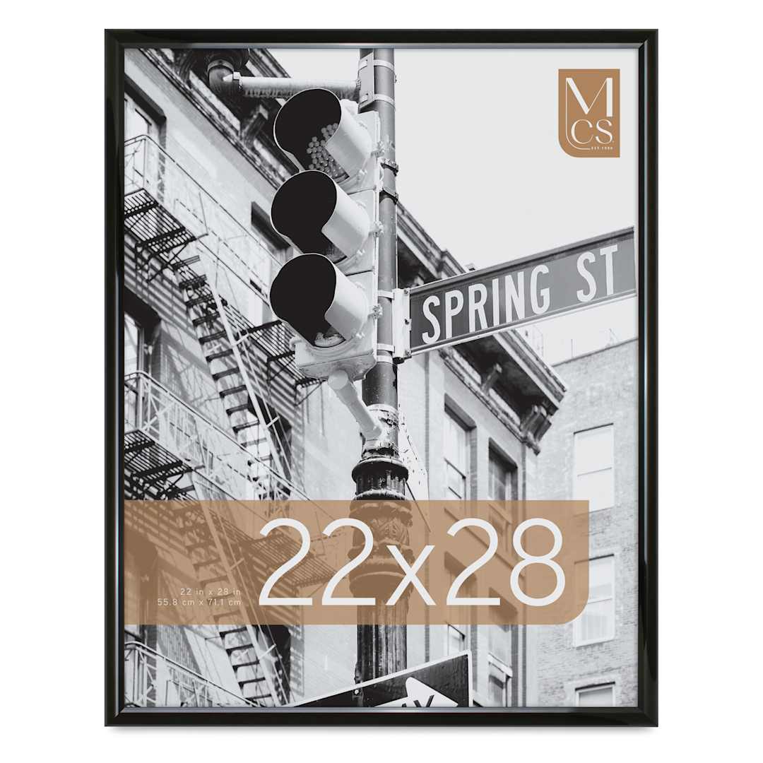 Open in modal - MCS Trendsetter Acrylic Poster Frame - 22" x 28" x 1/4", Black