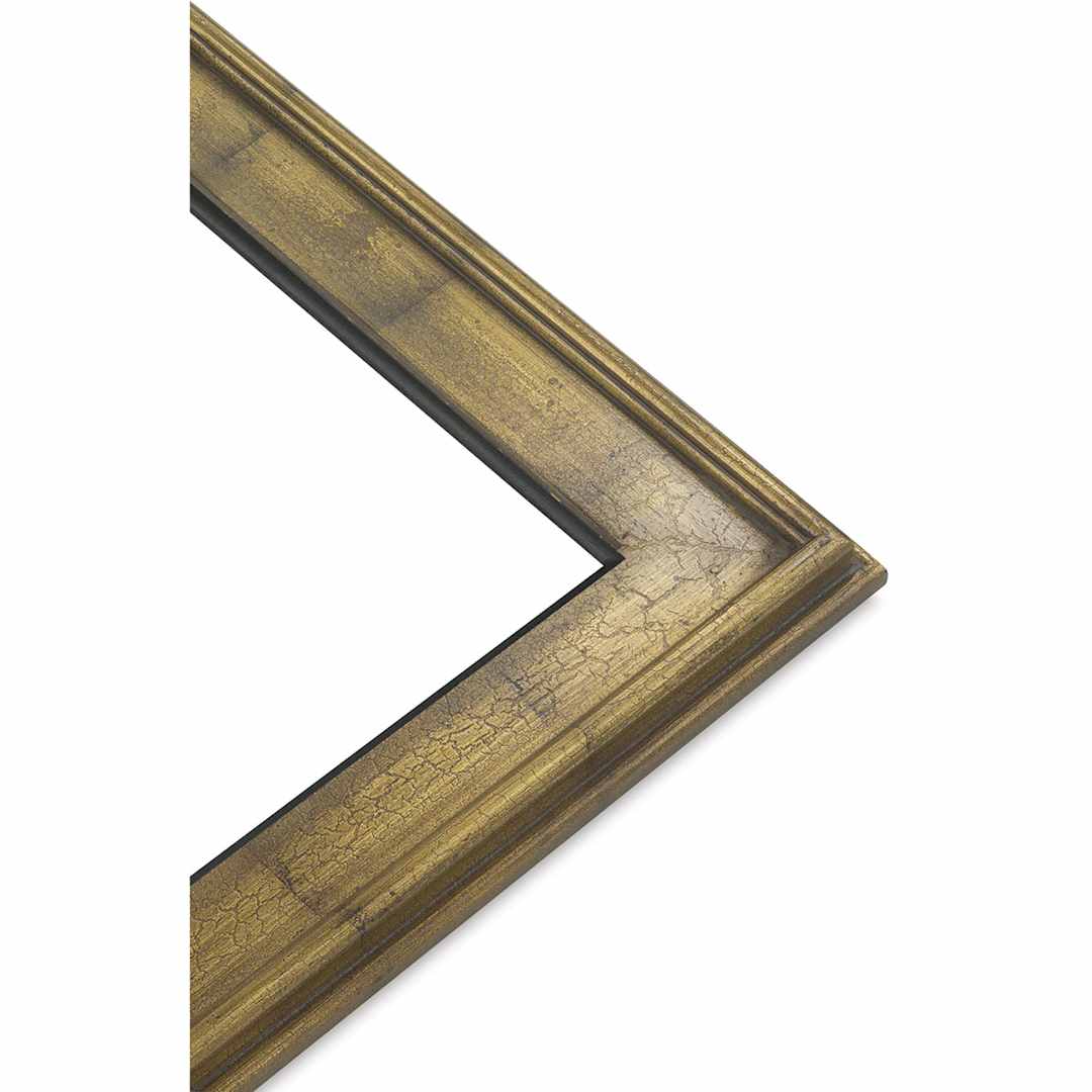 Open in modal - Blick Simplon Frame with Liner - 8" x 8" x 5/16", Gold Crackle/Black