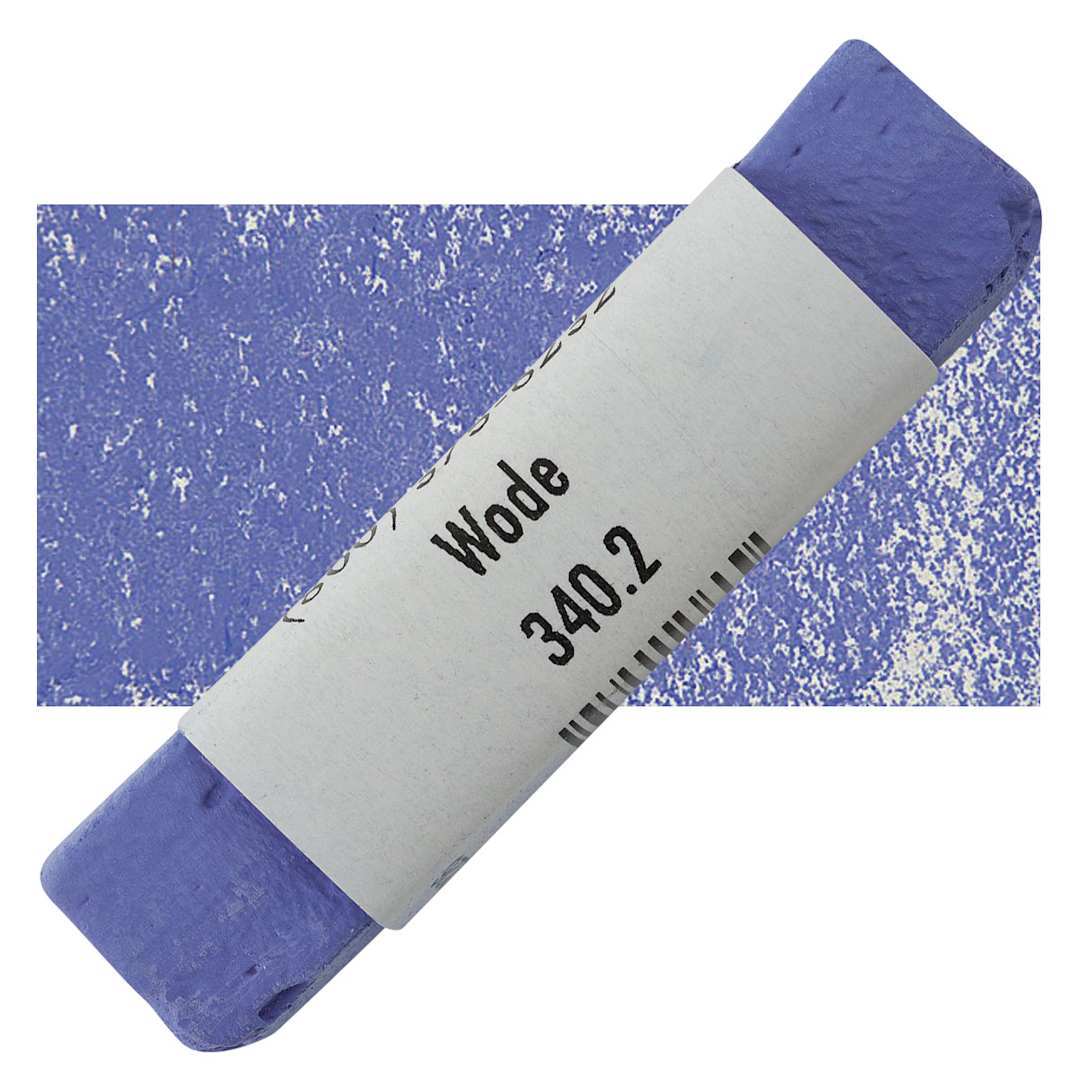 Open in modal - Great American Handmade Pastel - Wode 2, 340.2 pastel and swatch