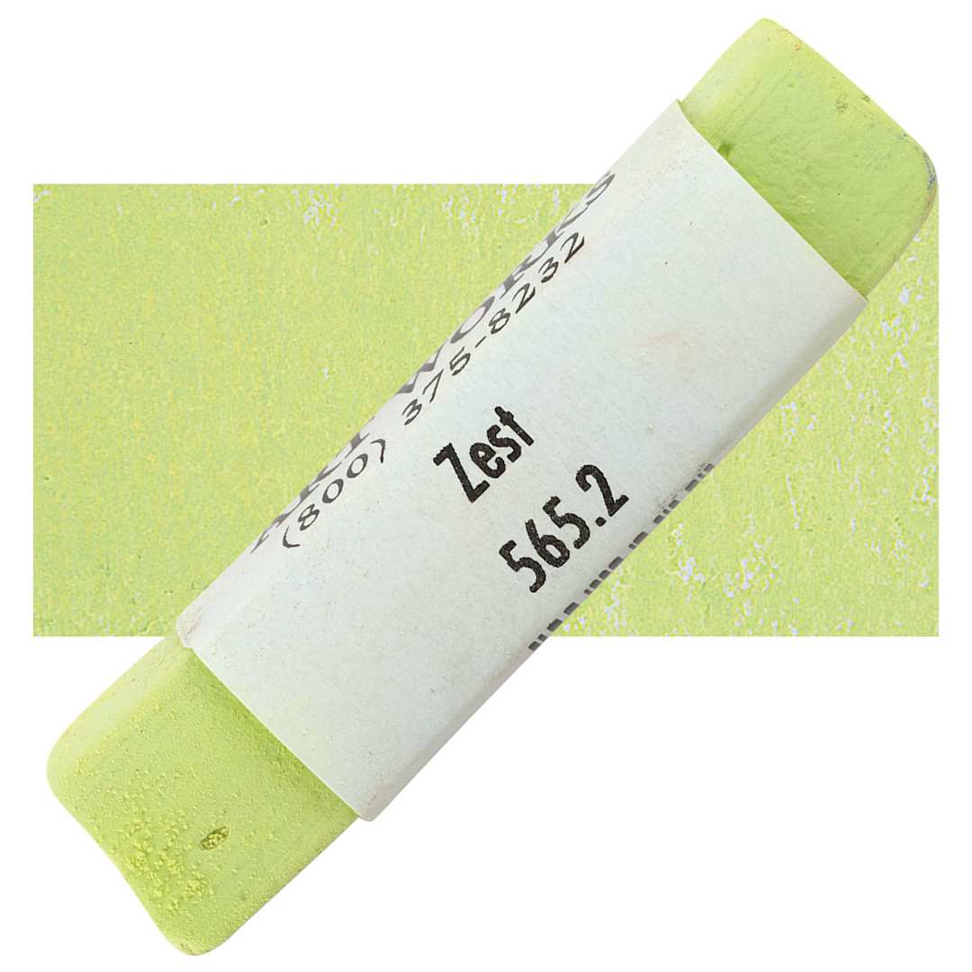 Open in modal - Great American Handmade Pastel - Zest 2, 565.2 pastel and swatch