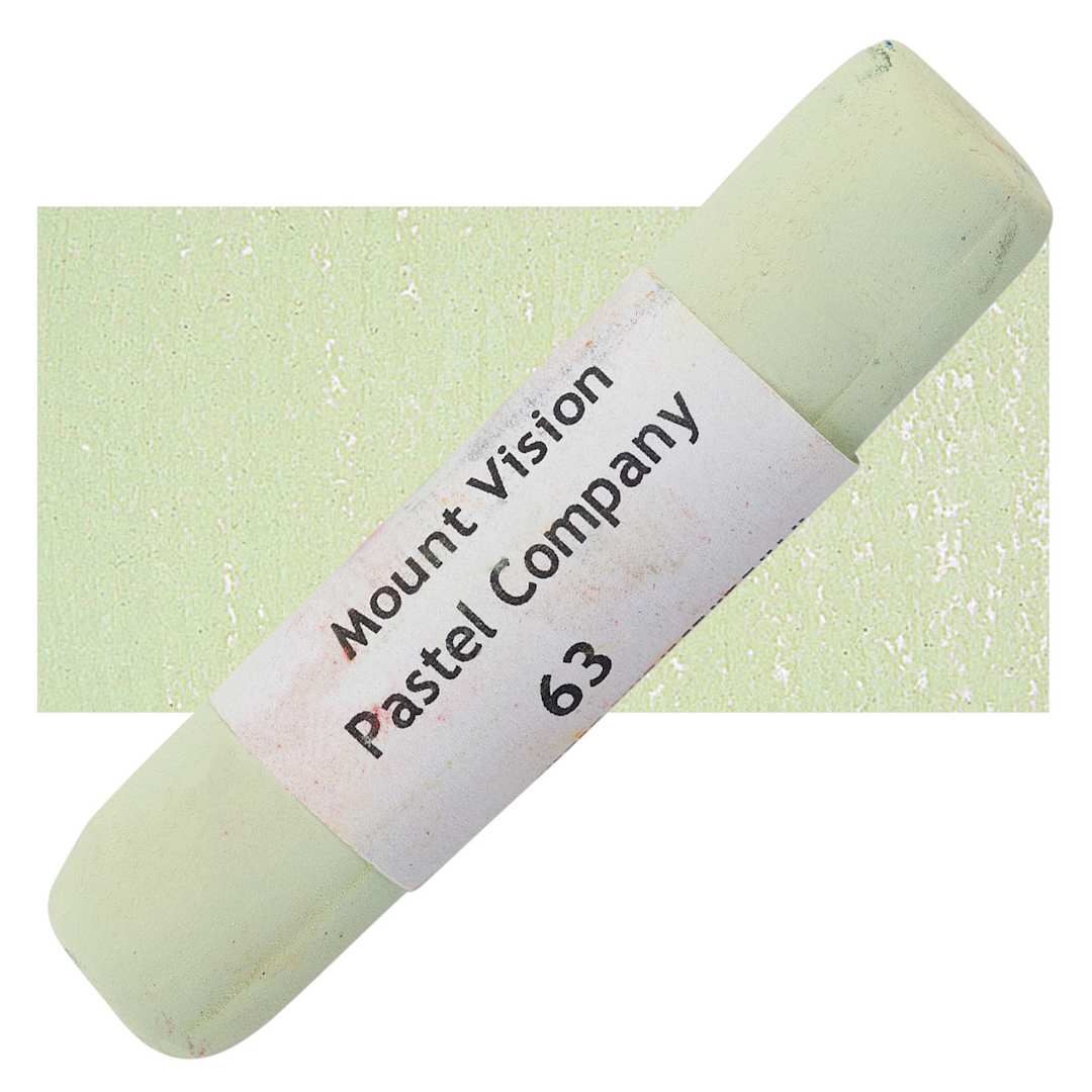 Open in modal - Mount Vision Handmade Pastel - Cool Grass Green 63 pastel and swatch