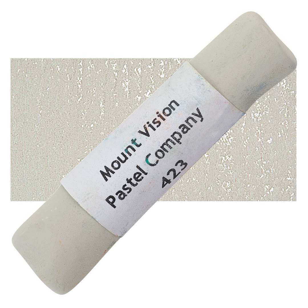Open in modal - Mount Vision Handmade Pastel - Earth Gray (Green) 423 pastel and swatch