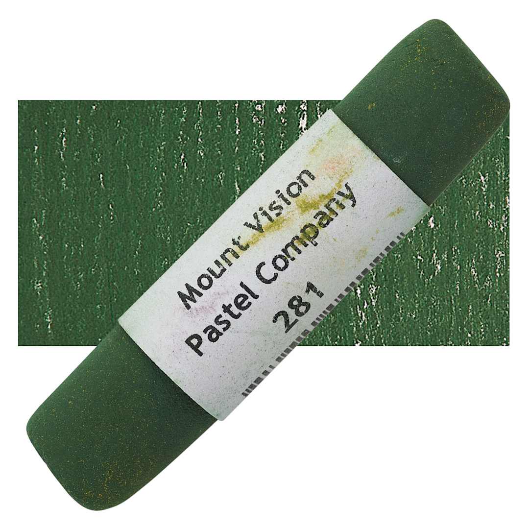 Open in modal - Mount Vision Handmade Pastel - Green Earth 281 pastel and swatch