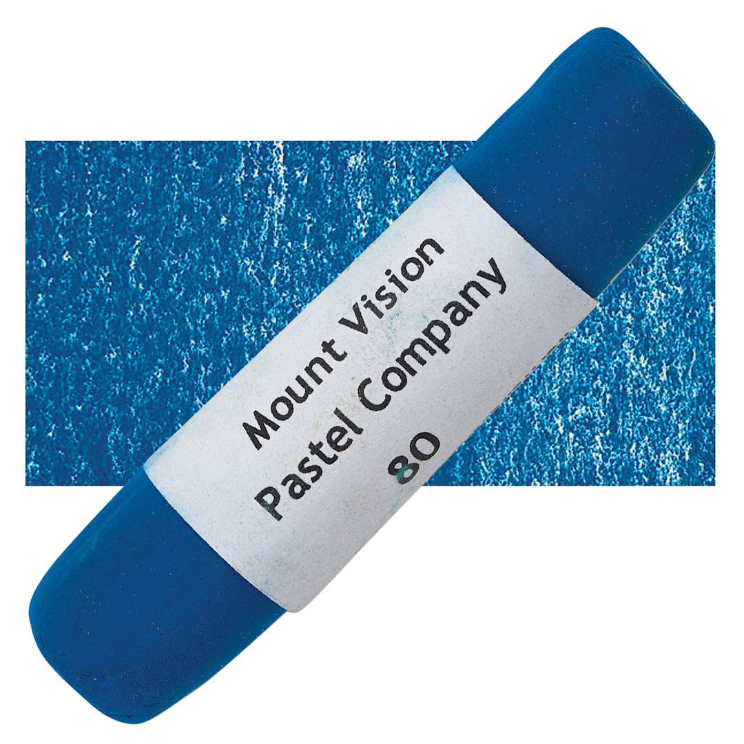 Open in modal - Mount Vision Handmade Pastel - Phthalo Blue 80 pastel and swatch
