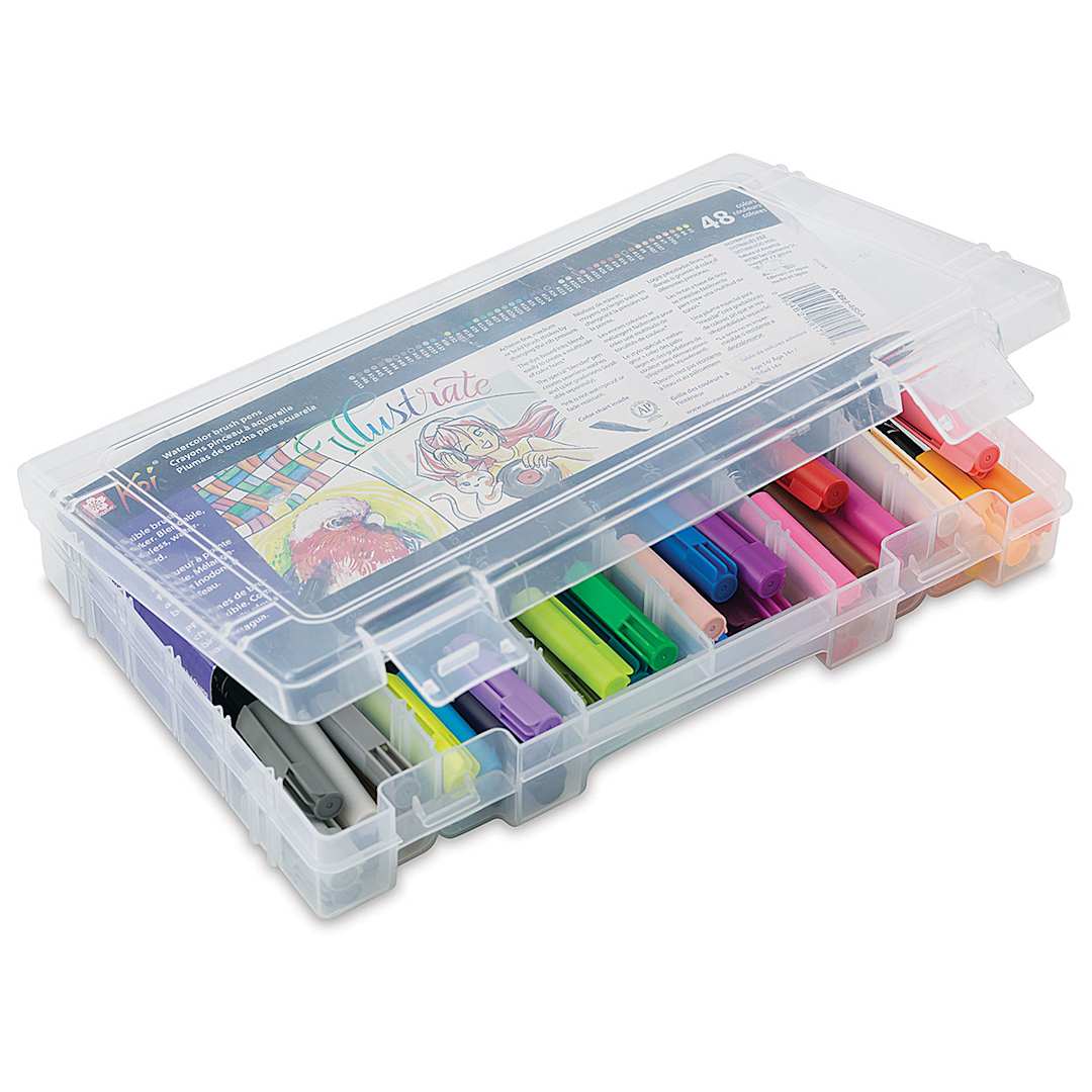 Open in modal - Sakura Koi Coloring Brush Pens - Set of 48, Assorted Colors