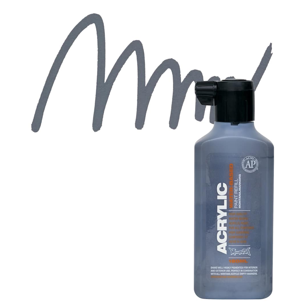 Open in modal - Montana Acrylic Marker Refill - 180 ml, Gravel, Refill and swatch