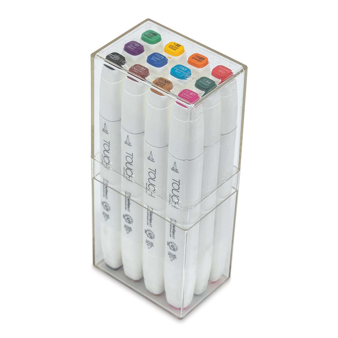 Open in modal - ShinHan Touch Twin Brush Markers - Main Colors, Set of 12