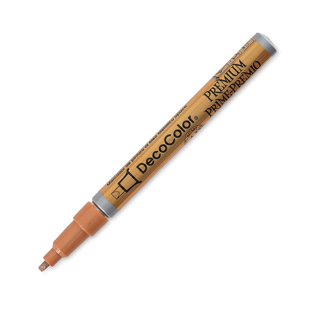 Open in modal - DecoColor Premium Paint Marker - Angled view of Copper Marker