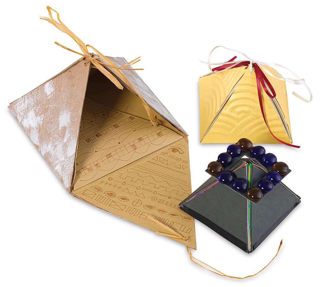 Open in modal - pyramid book