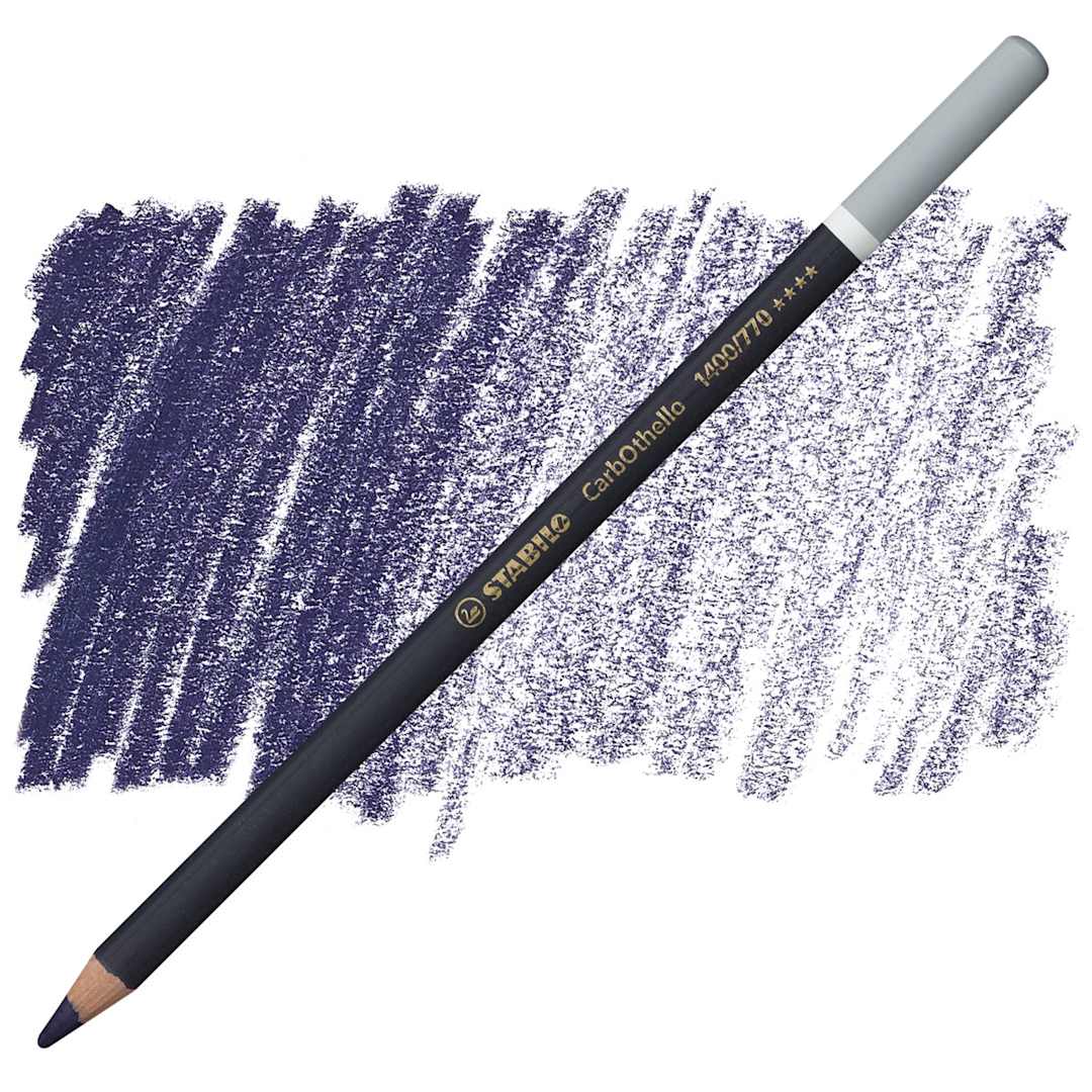 Open in modal - Stabilo CarbOthello Pastel Pencil - Payne's Gray pencil and swatch