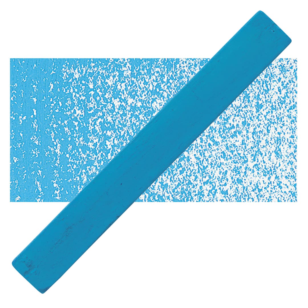Open in modal - Holbein Artists’ Oil Pastel - Cerulean Blue 3 oil pastel and swatch