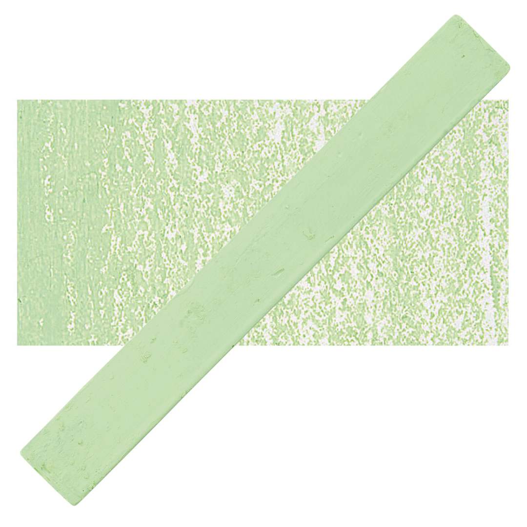 Open in modal - Holbein Artists’ Oil Pastel - Permanent Green 5 oil pastel and swatch