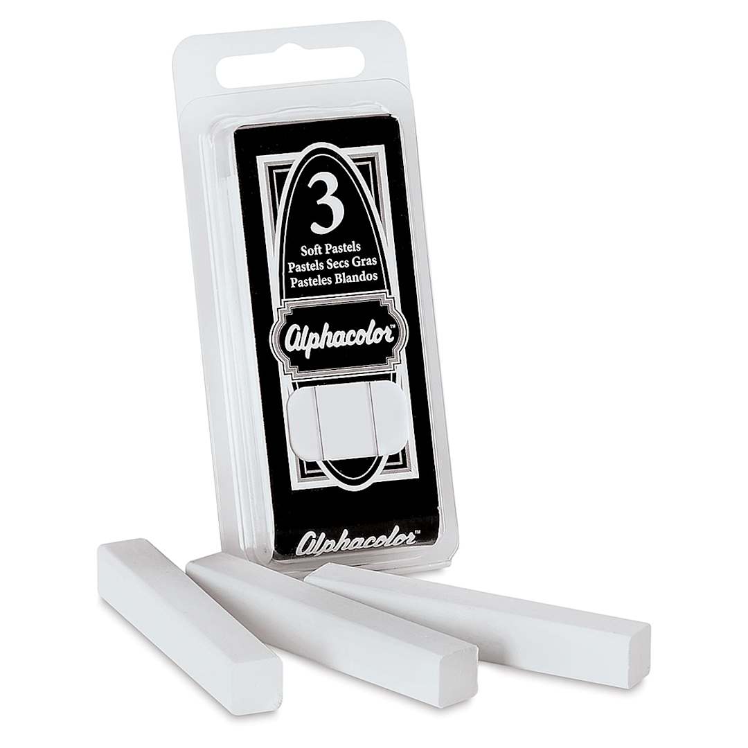 Open in modal - Alphacolor Soft Pastels - White, Pkg of 3