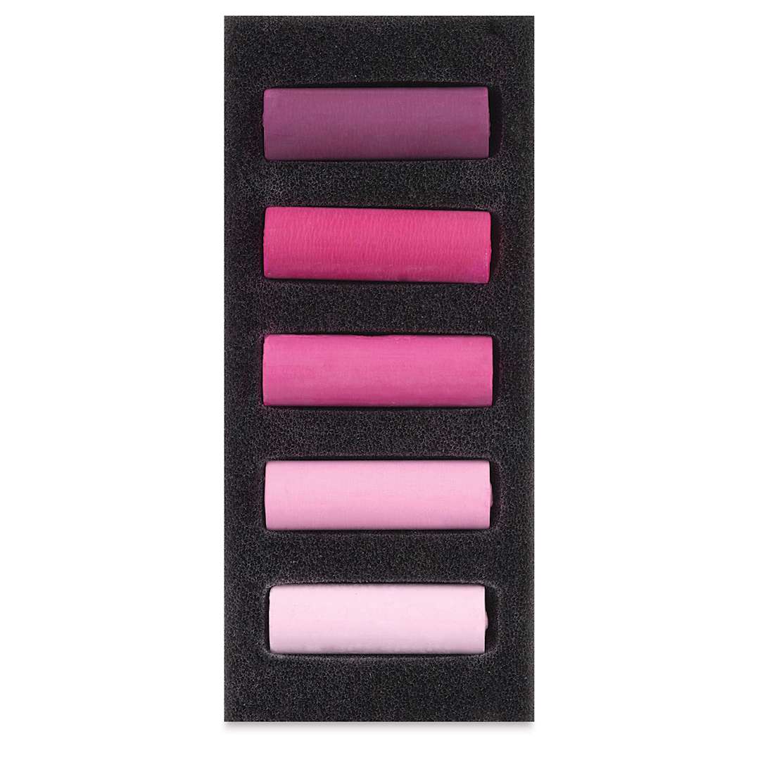Open in modal - Rembrandt Soft Pastels Set of 5, Rose Violets, Half-Sticks. In package.