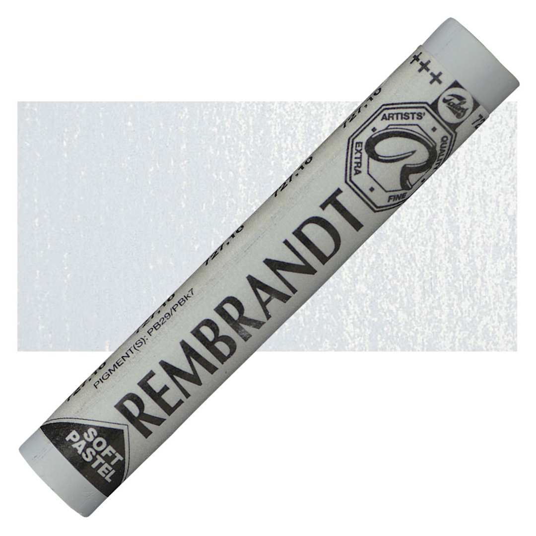 Open in modal - Rembrandt Soft Pastel - Bluish Gray 727.10 pastel and swatch