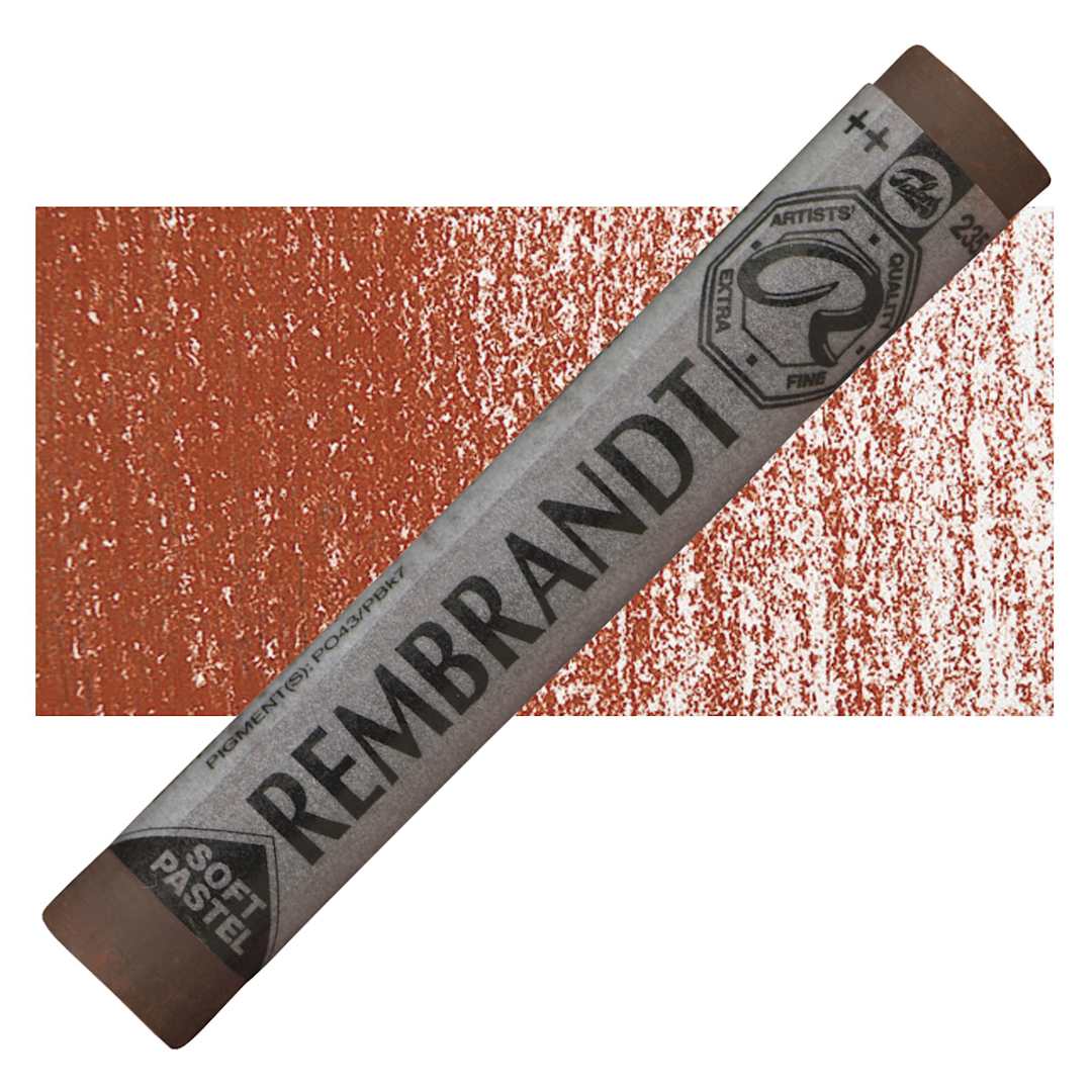 Open in modal - Rembrandt Soft Pastel - Orange 235.3 pastel and swatch