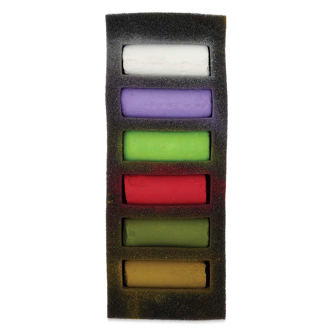 Open in modal - Sennelier Soft Pastels - Set of 6, Claude Monet, Half-Sticks, contents