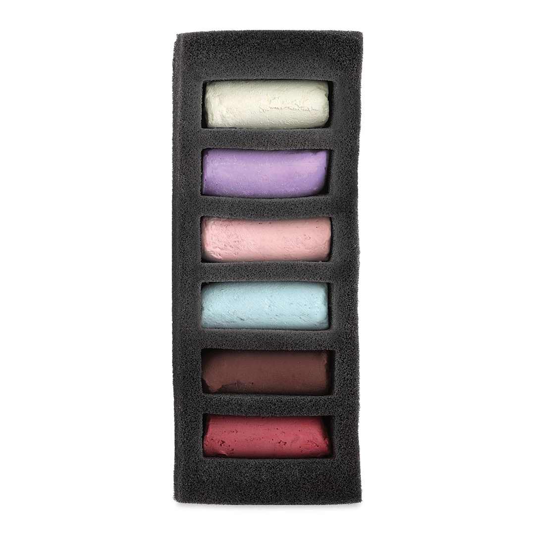 Open in modal - Sennelier Soft Pastels - Set of 6, Pale Skin Tones, Half-Sticks (set contents)