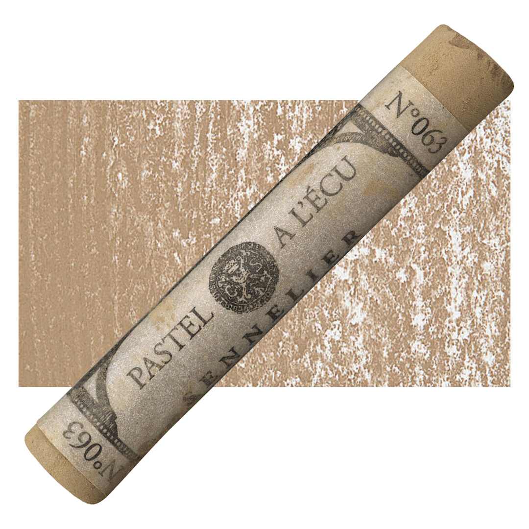 Open in modal - Sennelier Soft Pastel - Bistre 063 pastel and swatch