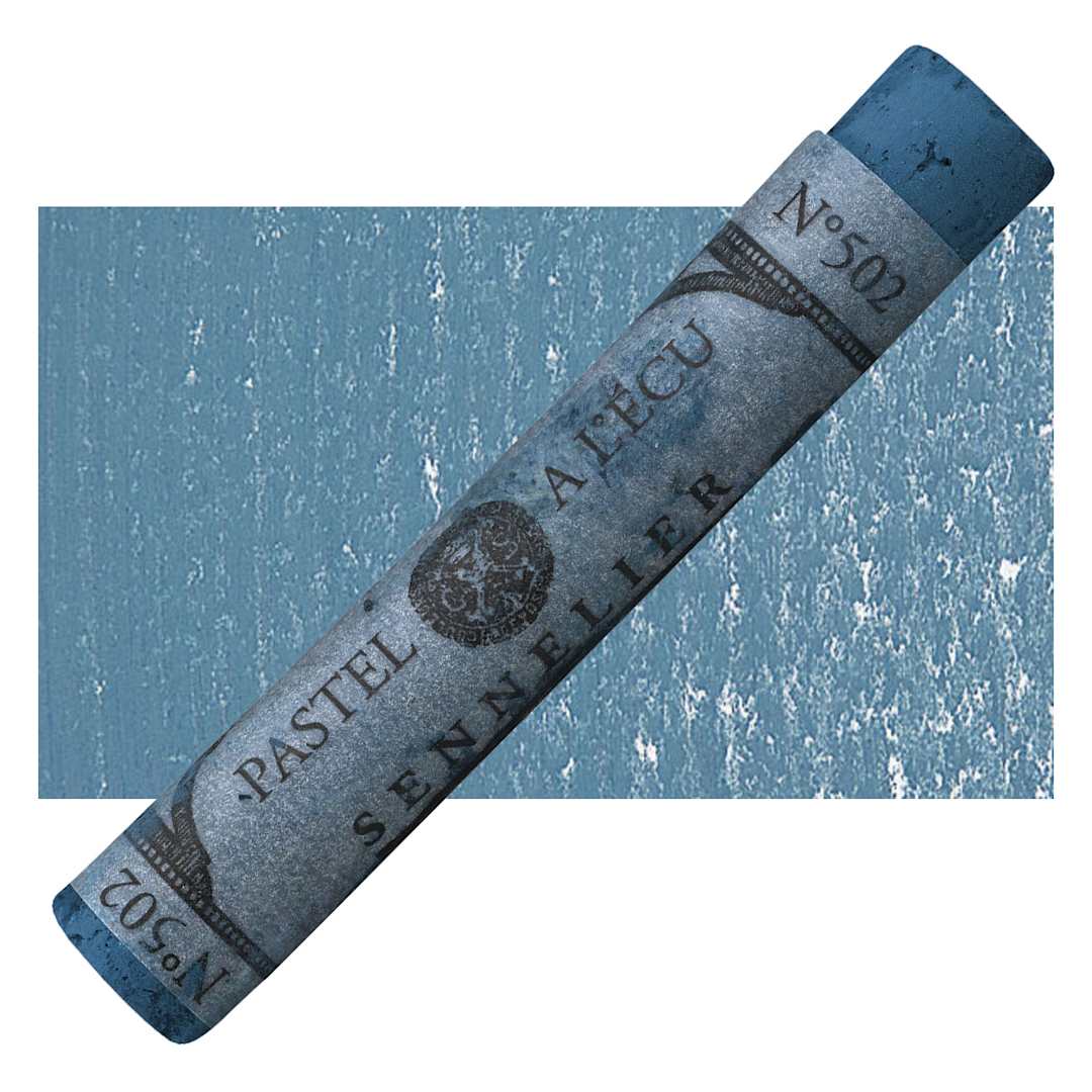Open in modal - Sennelier Soft Pastel - Blue Grey Green pastel and swatch