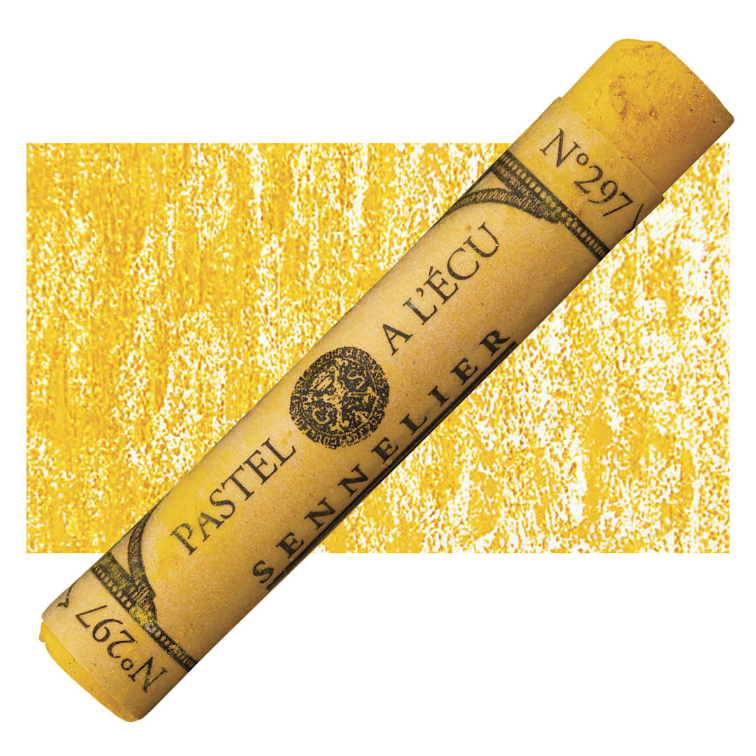 Open in modal - Sennelier Soft Pastel - Cadmium Yellow Light 297 pastel and swatch