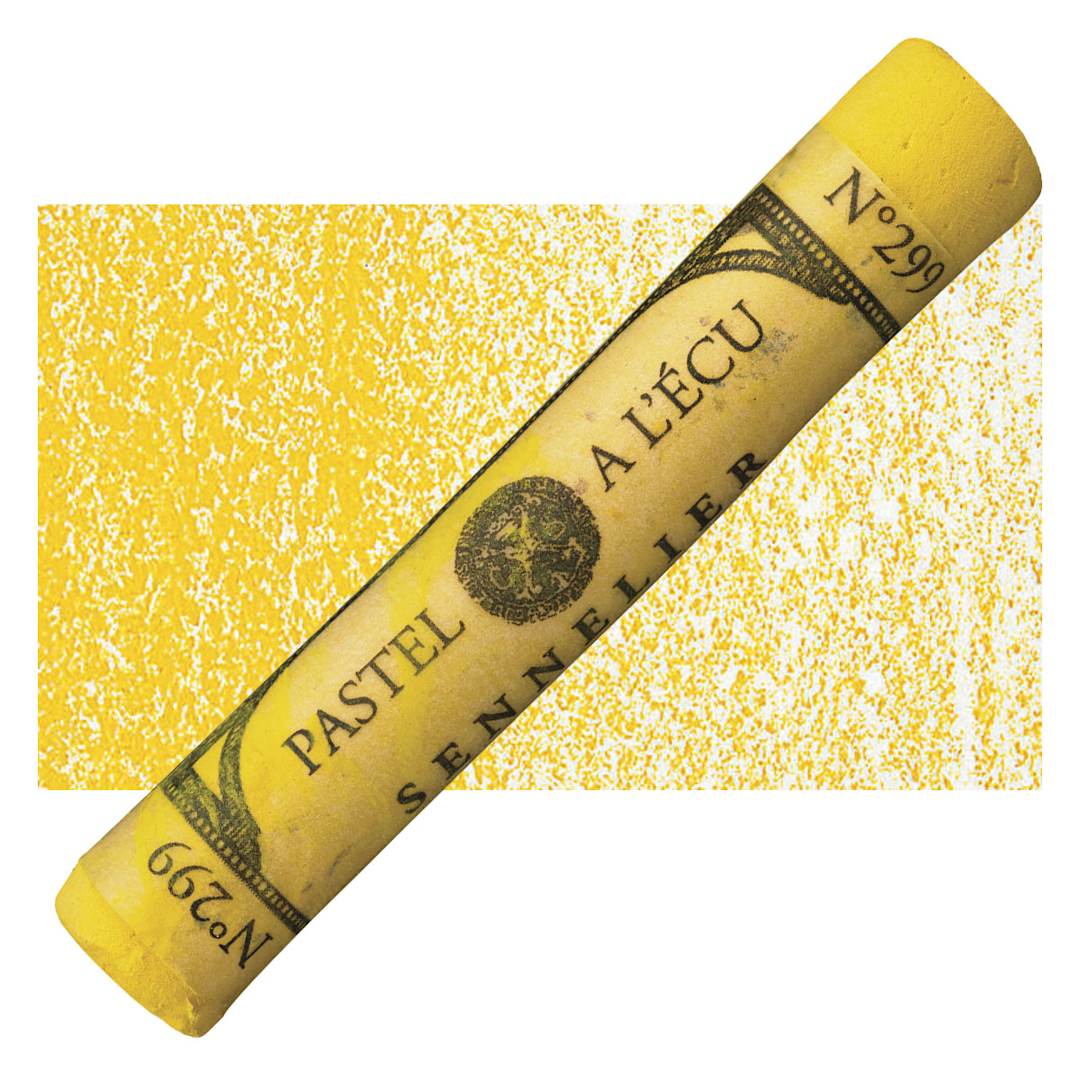 Open in modal - Sennelier Soft Pastel - Cadmium Yellow Light 299 pastel and swatch