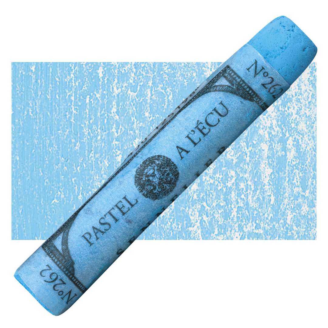 Open in modal - Sennelier Soft Pastel - Cerulean Blue 262 pastel and swatch