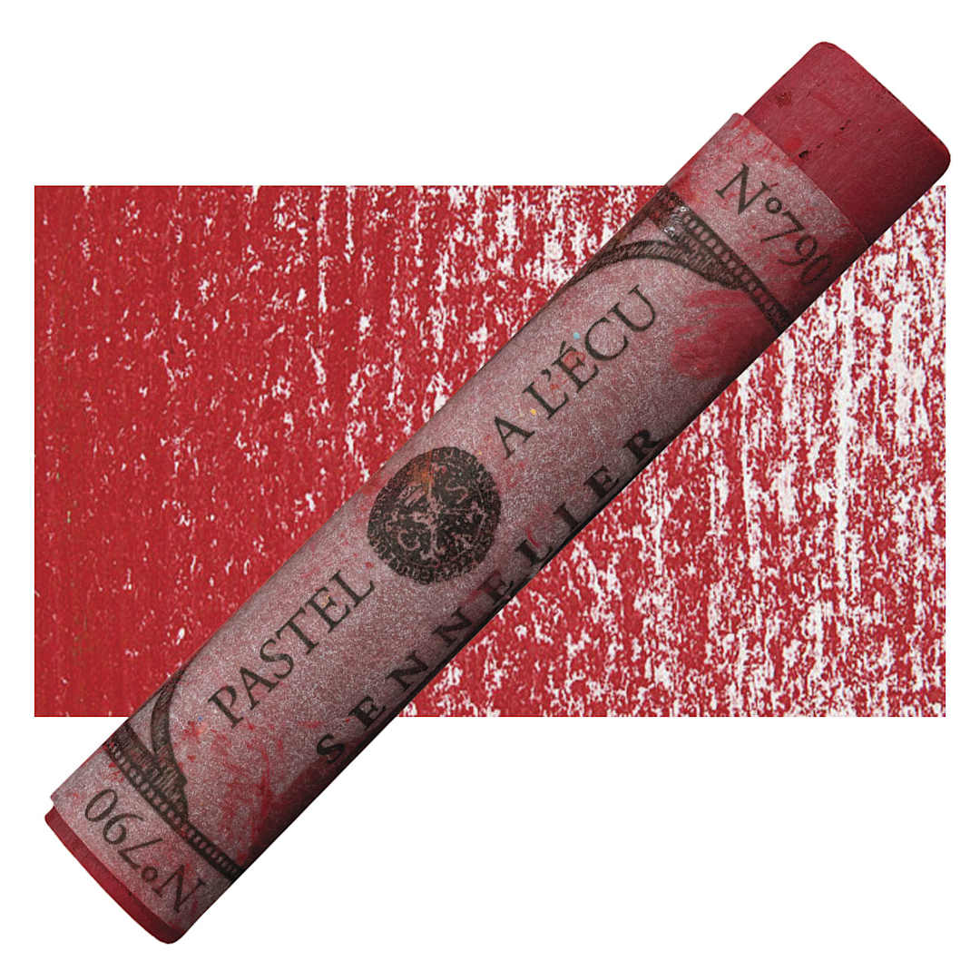 Open in modal - Sennelier Soft Pastel - Chinese Vermilion 790 pastel and swatch