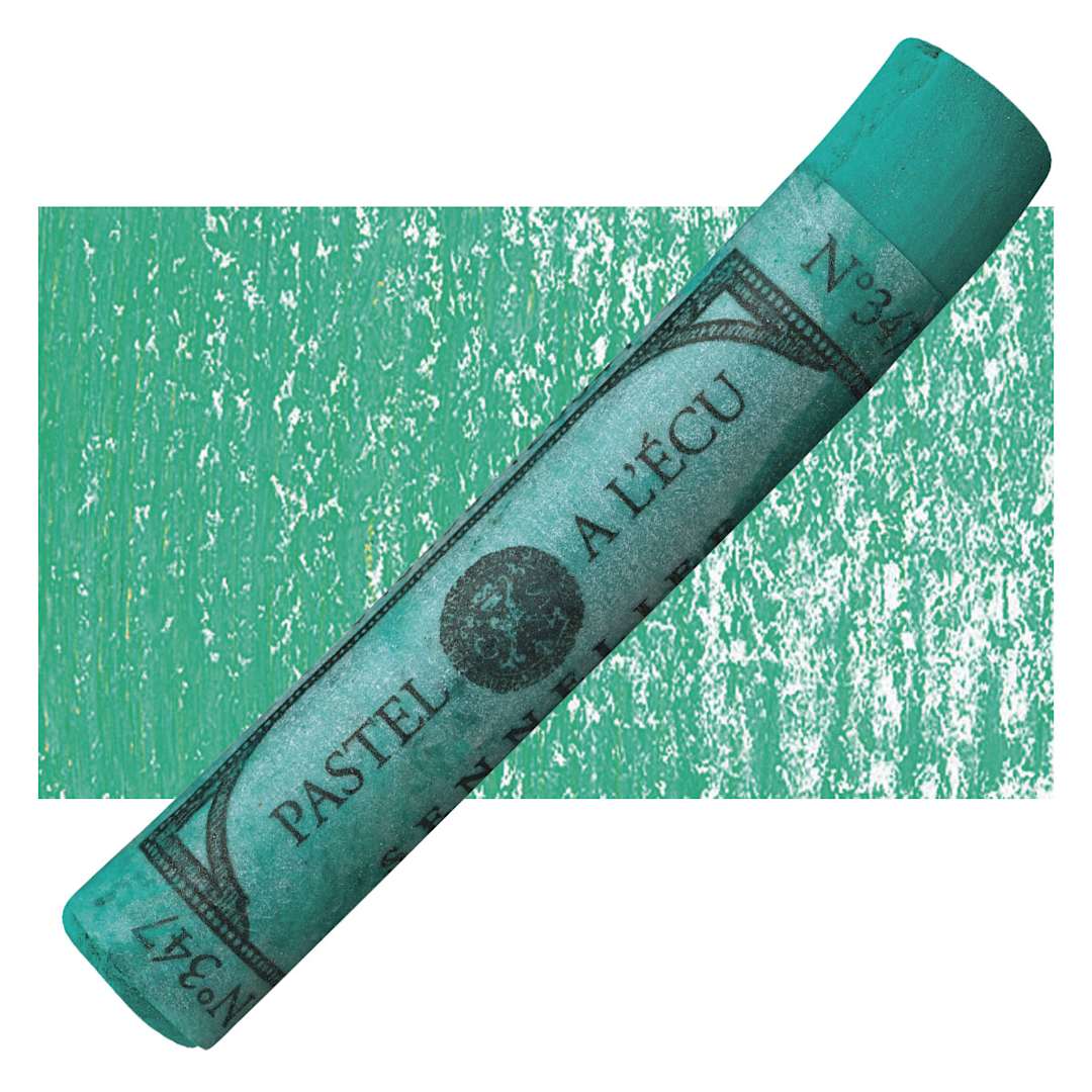 Open in modal - Sennelier Soft Pastel - Cinereous Green pastel and swatch