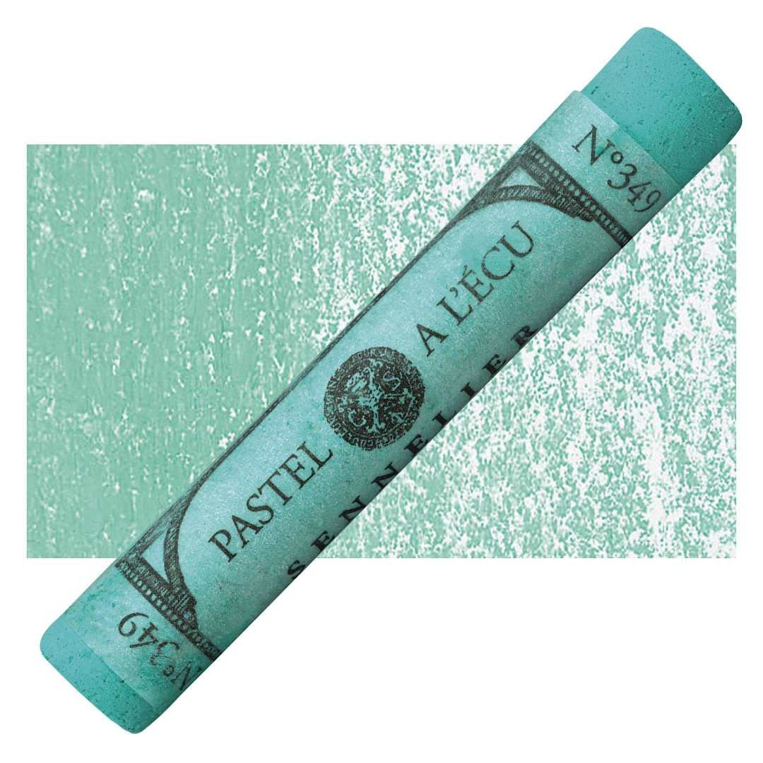 Open in modal - Sennelier Soft Pastel - Cinereous Green 349 pastel and swatch