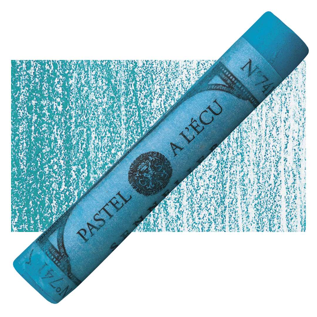 Open in modal - Sennelier Soft Pastel - English Blue pastel pastel and swatch