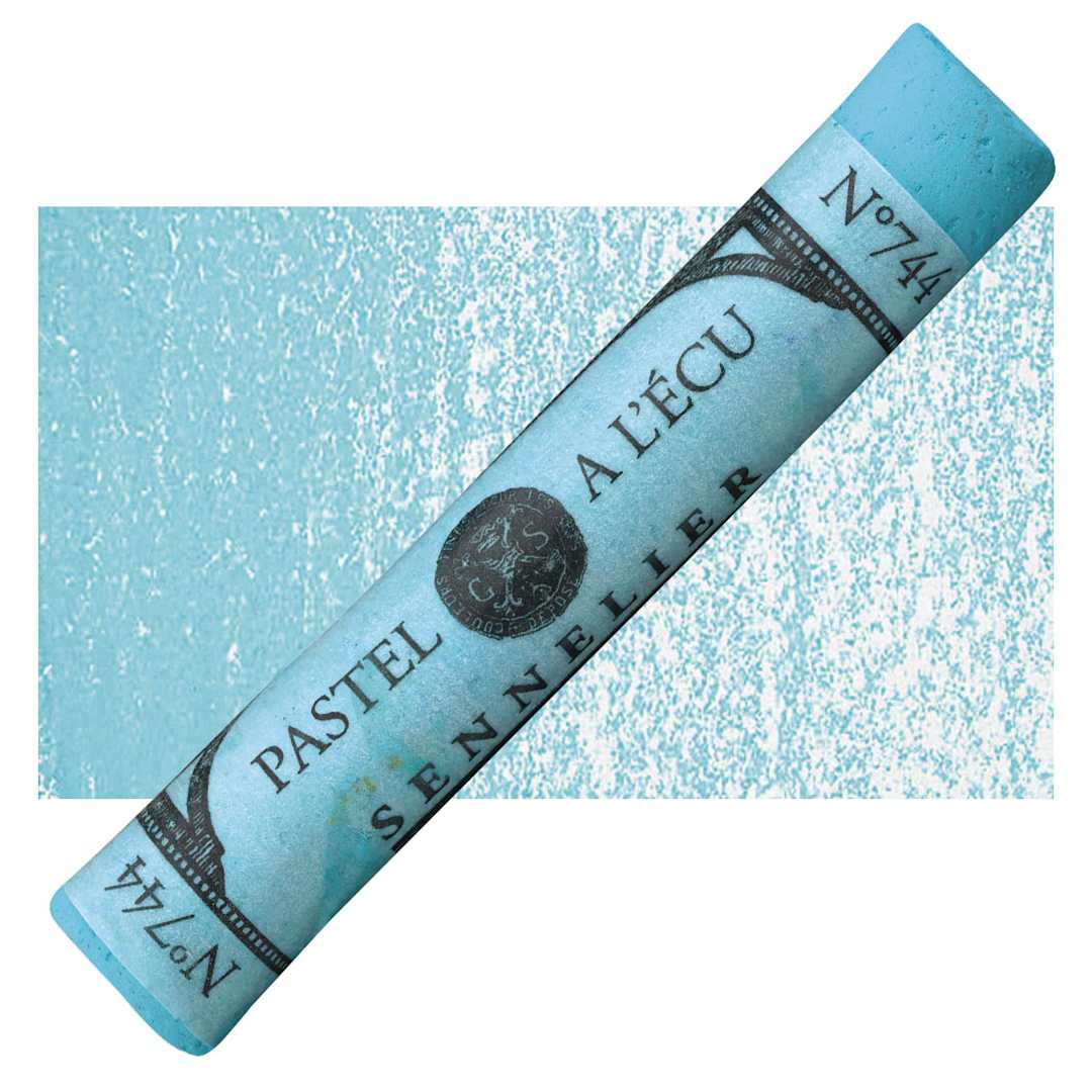 Open in modal - Sennelier Soft Pastel - English Blue pastel and swatch