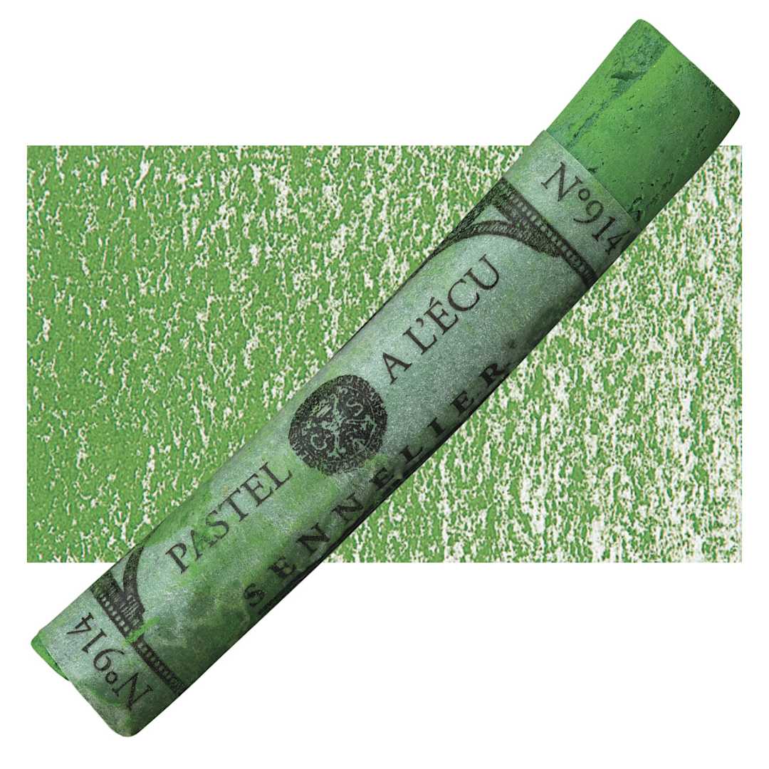 Open in modal - Sennelier Soft Pastel - Forest Green 914 pastel and swatch